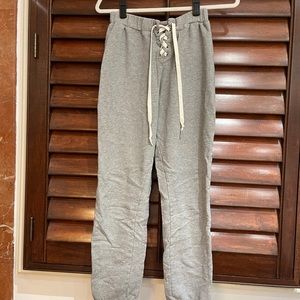 Grey tie up sweatpants❣️